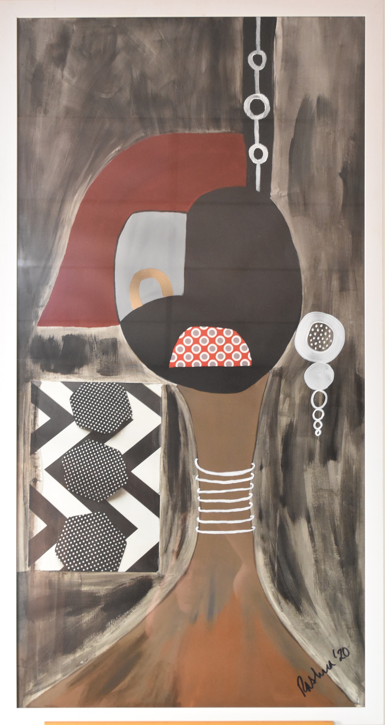Rashna Hackett (British 20th-21st Century) Hang In There, signed and dated '20 lower right, mixed - Image 2 of 3