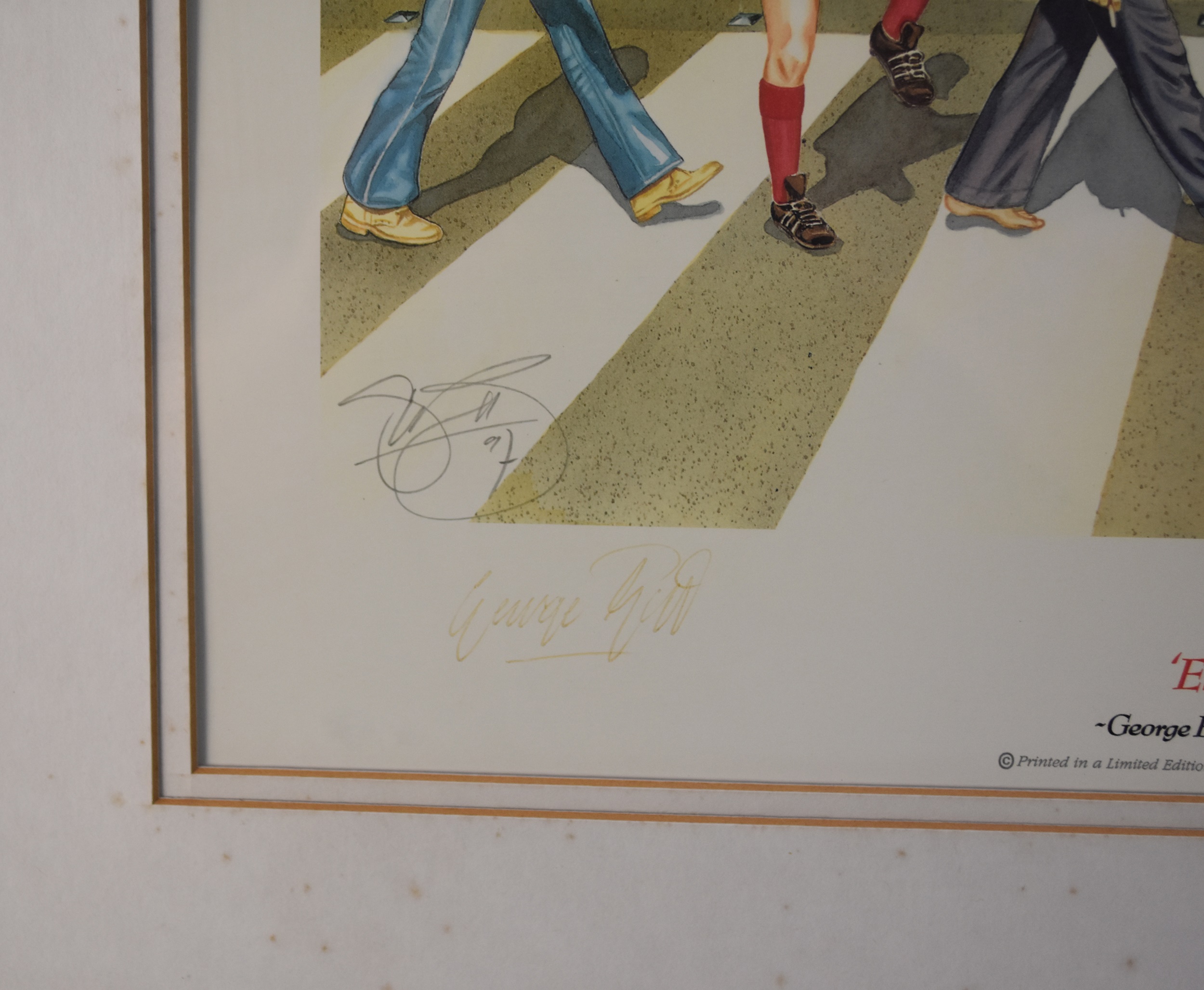 Stewart Beckett (British 20th Century) El Beatle, the four Beatles and George Best, signed in pencil - Image 4 of 4