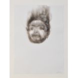 Diane Victor (South African b.1964) Smoke Drawing of a Young Boy, signed and dated '06 in pencil