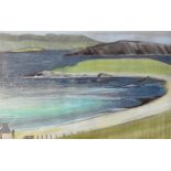 Nicholas Barnham (Scottish b.1939) Cullinoe Landscape, signed verso, pastel and watercolour,