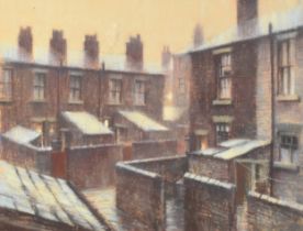 Marc Grimshaw (British b.1957) Backs of Houses, pastel, measurements 30.5 x 40 cm, frame 51 x 59.5