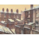 Marc Grimshaw (British b.1957) Backs of Houses, pastel, measurements 30.5 x 40 cm, frame 51 x 59.5