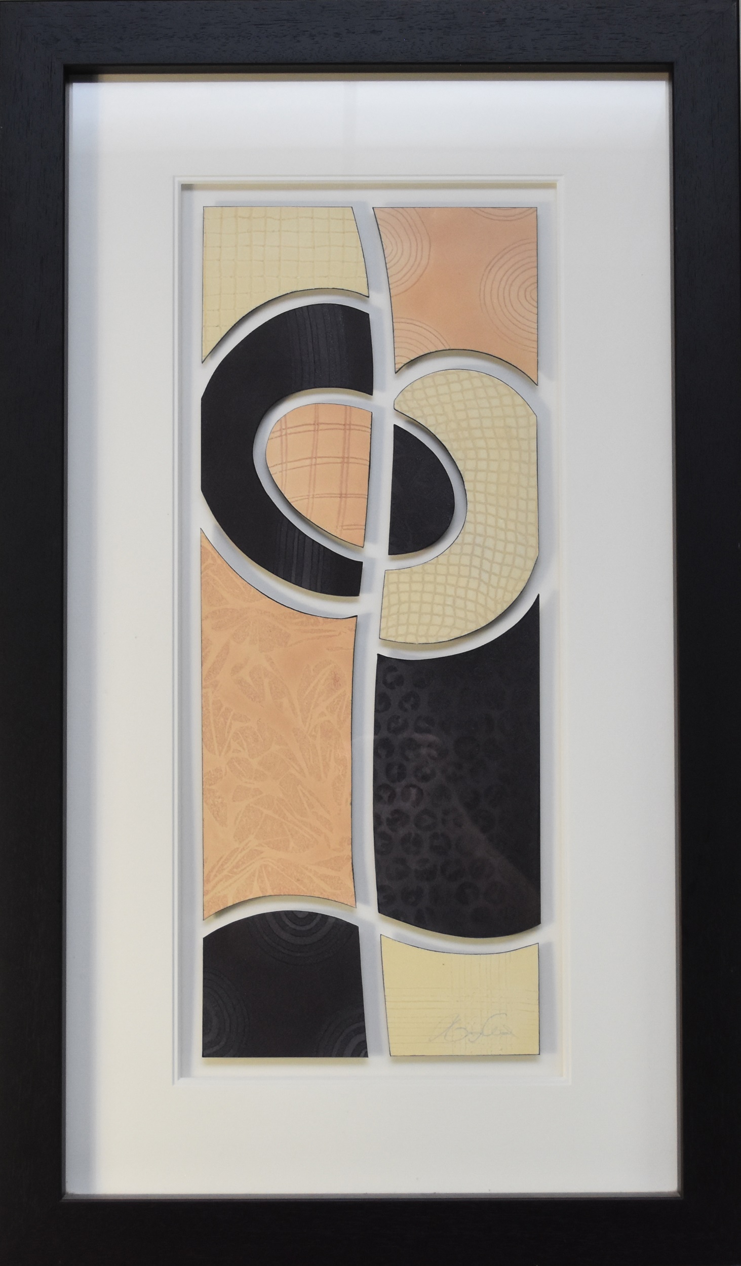 Nancy Wood (British 20th Century) Abstract, signed in pencil lower right, mixed media, - Image 2 of 4