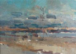Nicholas Horsfield (British 1917-2005) Crosby Shore, 1965, signed verso, oil on canvas, measurements