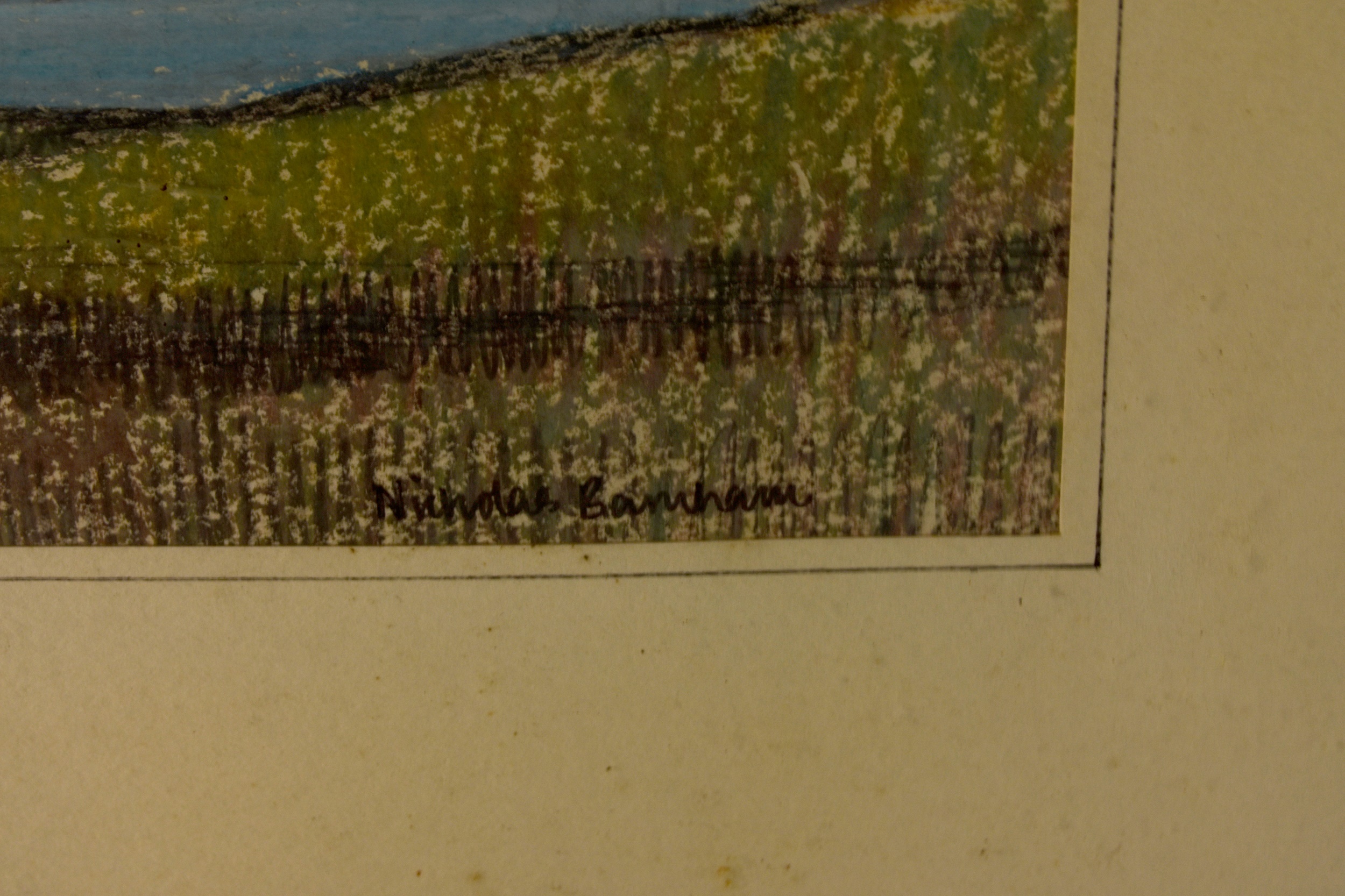 Nicholas Barnham (Scottish b.1939) Cullinoe Landscape, signed verso, pastel and watercolour, - Image 7 of 7