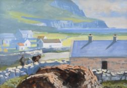 John Francis Skelton (Irish 20th-21st Century) View of Achill, County Mayo, signed lower right,