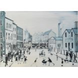 Lawrence Stephen Lowry (British 1887-1976) The Crossing, signed in pencil lower right, fine art