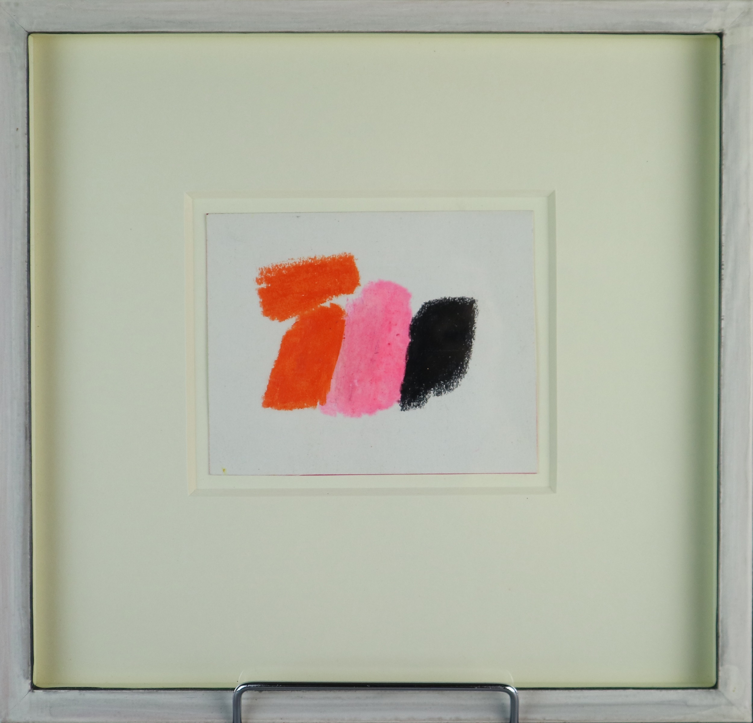 Bernard Farmer (British 1919-2002) Red and Black Abstract, pencil and crayon, measurements 10 x 13.5 - Image 5 of 5
