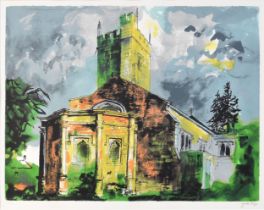John Piper (British 1903-1992) Sunningwell, Oxfordshire, 1985, signed in pencil lower right,