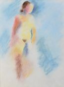 Joan Roche (British Contemporary) Nude Study, pastel, measurements 39 x 29 cm, frame 44 x 34 cm