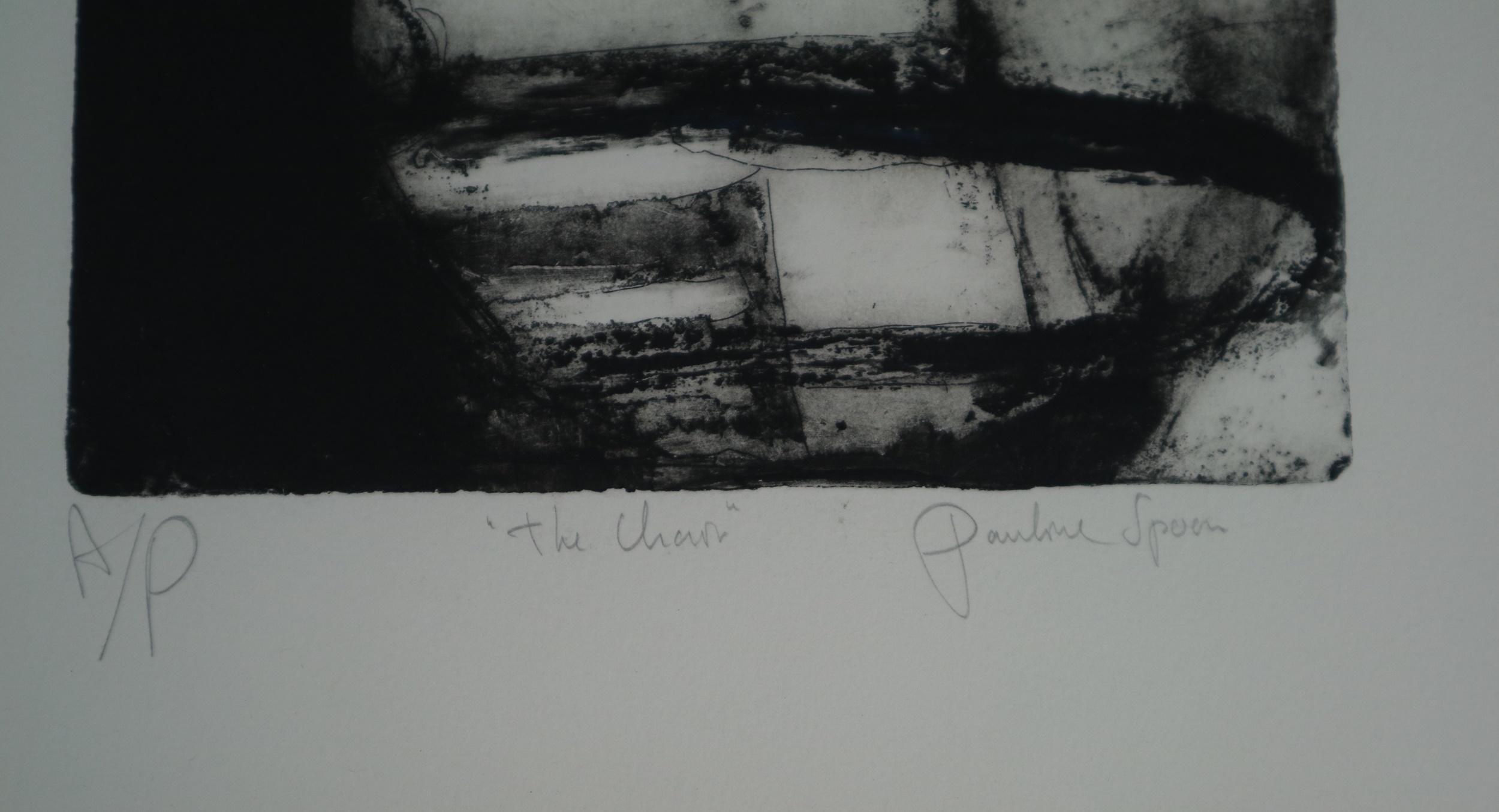 Pauline Spoon (British 20th-21st Century),The Chart, etching, artist proof, signed bottom right, - Image 3 of 4