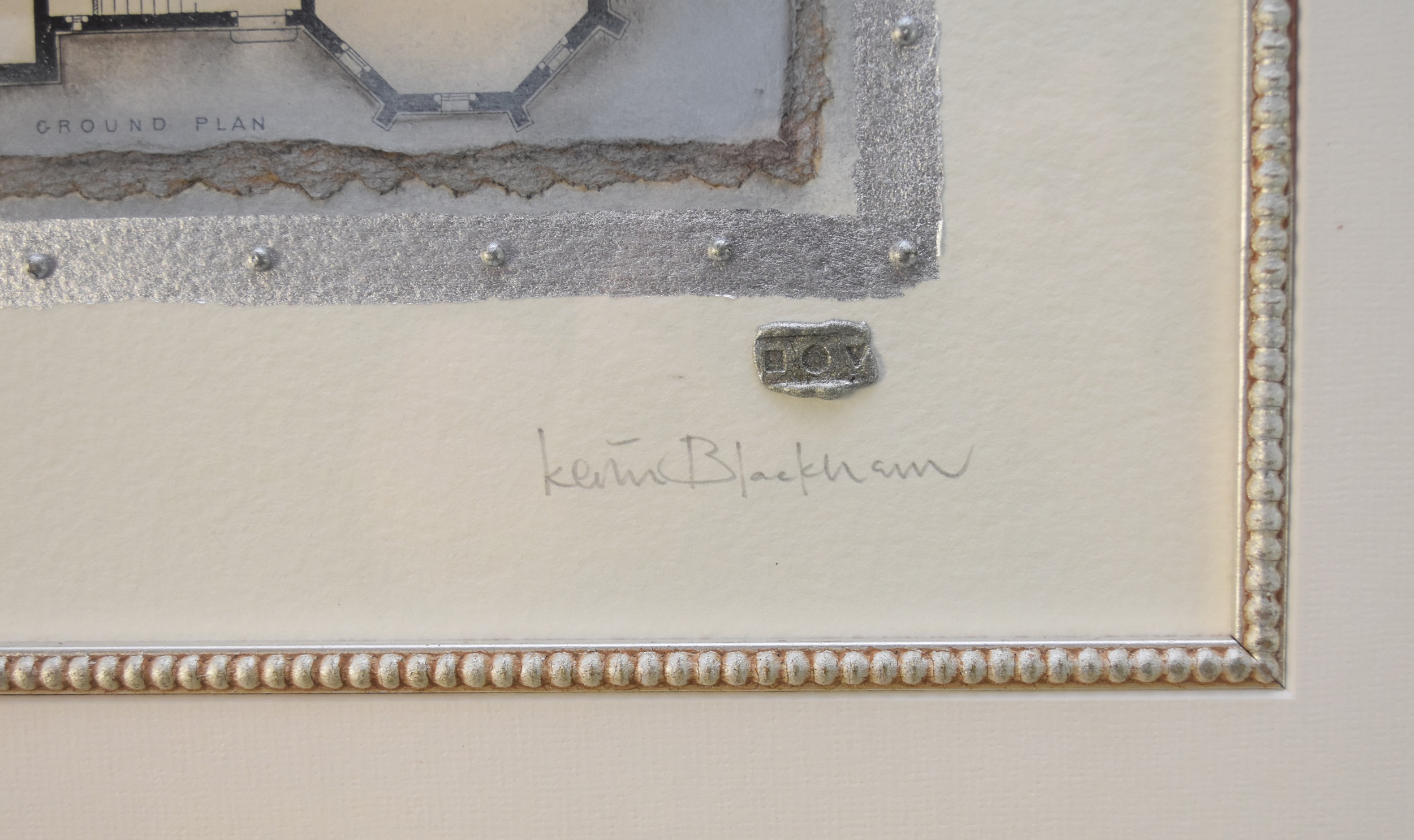 Kevin Blackham (British 20th Century) Maison de Ville, signed lower right, measurements 43 x 25 - Image 3 of 3
