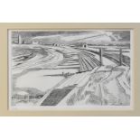 Paul Nash (British 1889-1946) The Wall, Dymchurch, Etching, numbered 6/50, measurements 12.5 x 20 cm