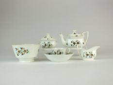 An English earthenware child's tea service attributable to Godwin circa 1835 painted with Barbeaux