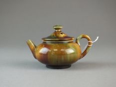 Scottish Dunmore pottery toy teapot and cover, circa 1870