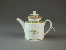 English pearlware toy teapot and cover, circa 1790