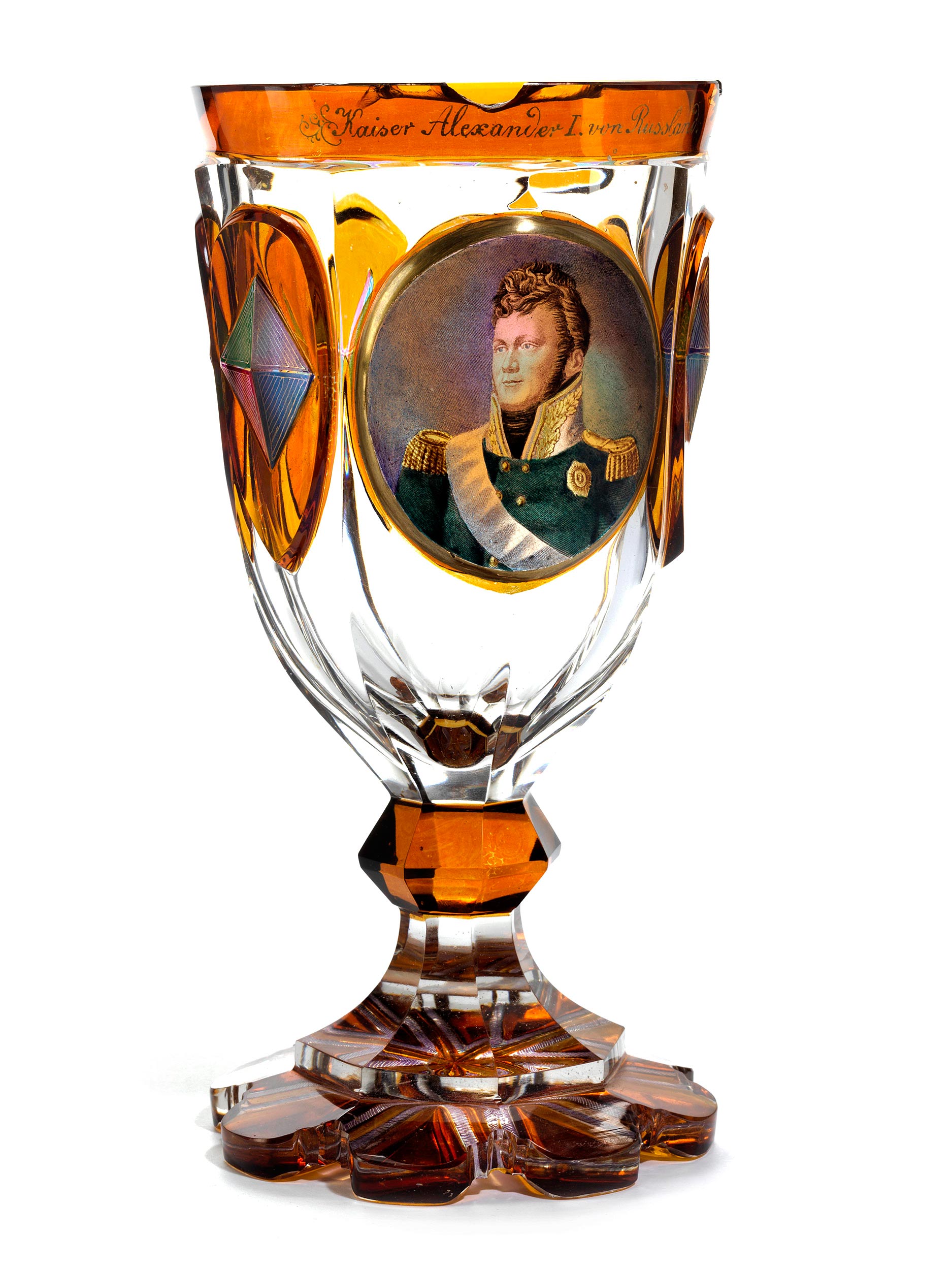 Pokal mit einem Portrait Zar Alexander I