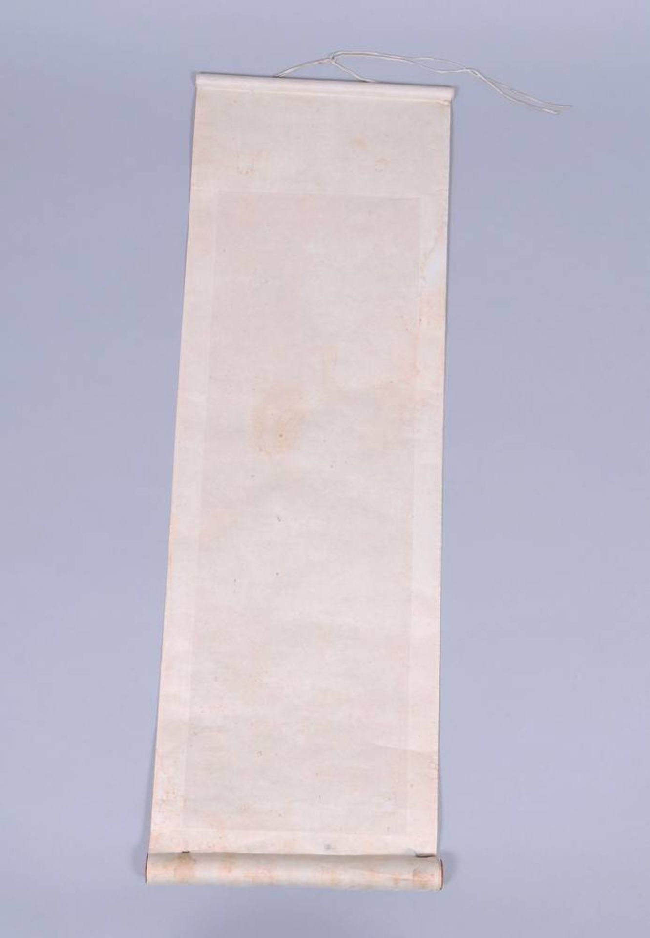 Rollbild, Tusche auf Seide, auf Papier, Japan, Meiji-Zeit - Bild 4 aus 4