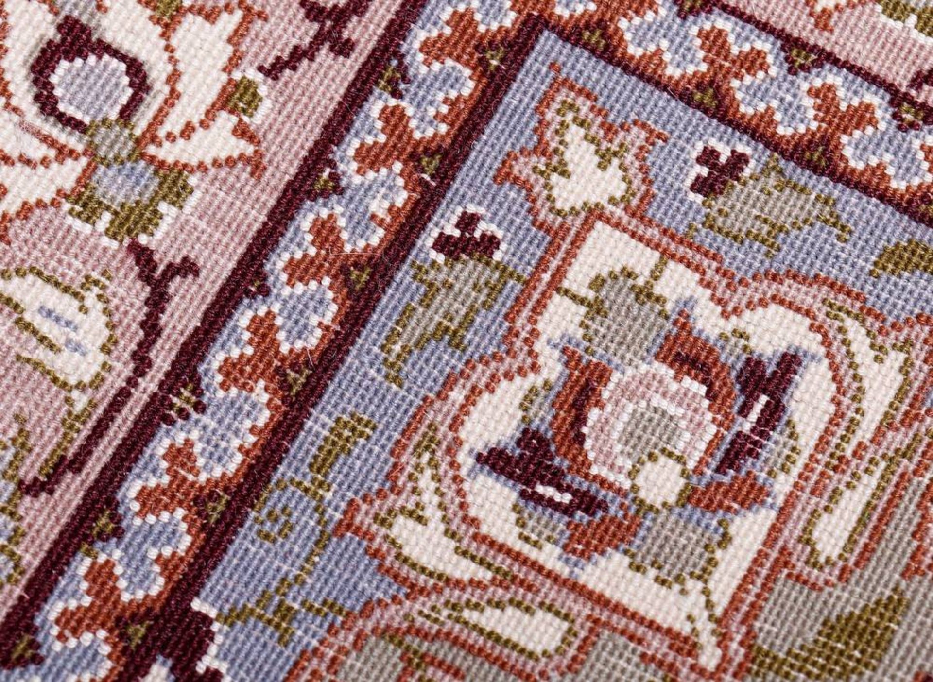 Teppich, Täbriz, Indien, Wolle auf Baumwolle - Bild 3 aus 3