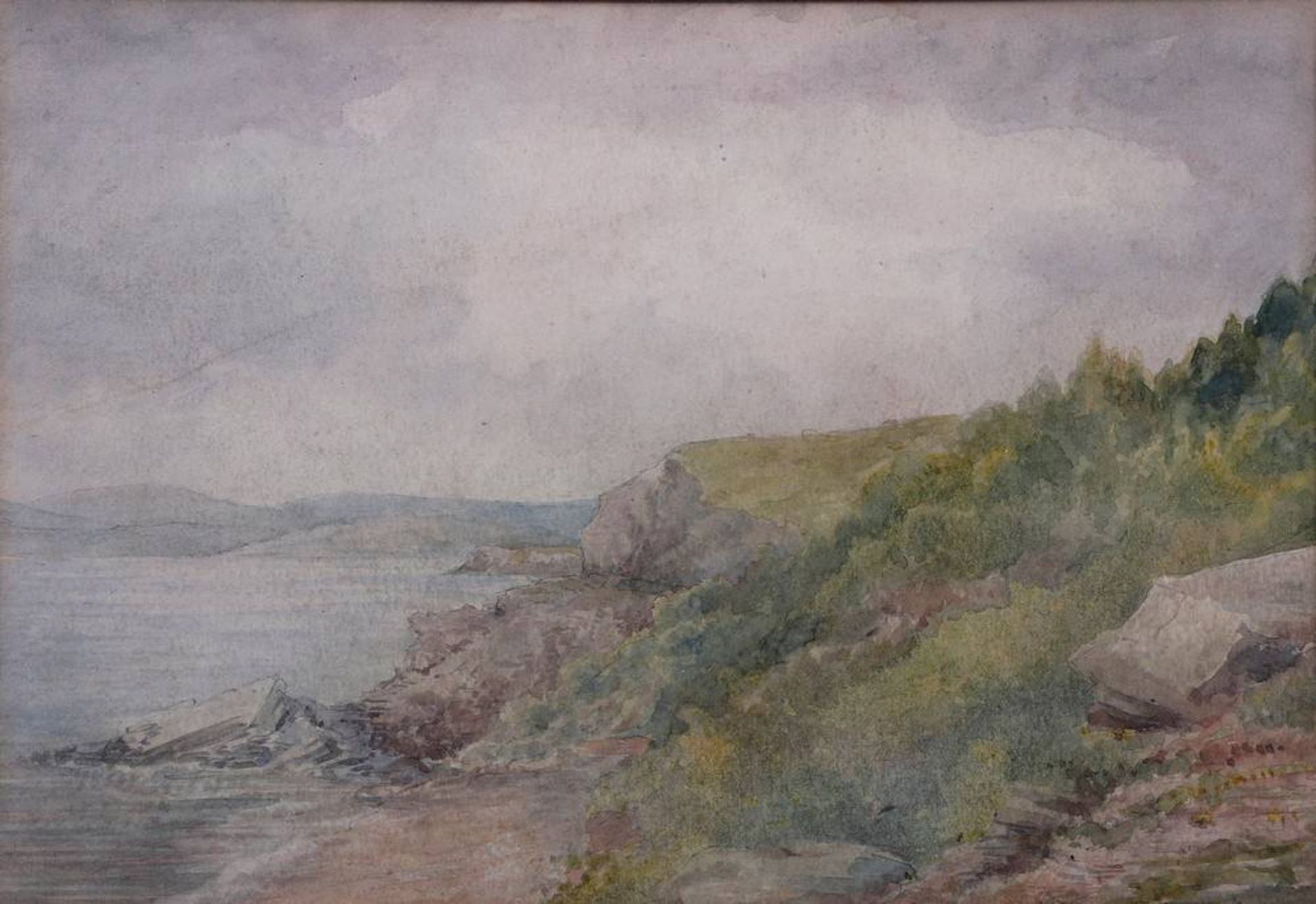 Küstenstreifen bei Torquay, 1848 - Image 2 of 2