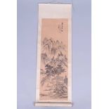 Rollbild, Tusche auf Seide, auf Papier, Japan, Meiji-Zeit