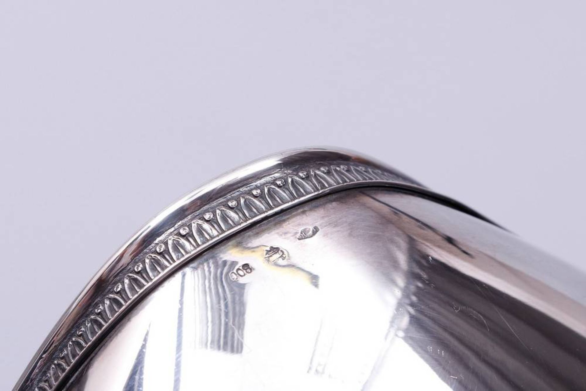 Fußschale, 800er Silber, wohl Italien, Mitte 20.Jh. - Image 3 of 3