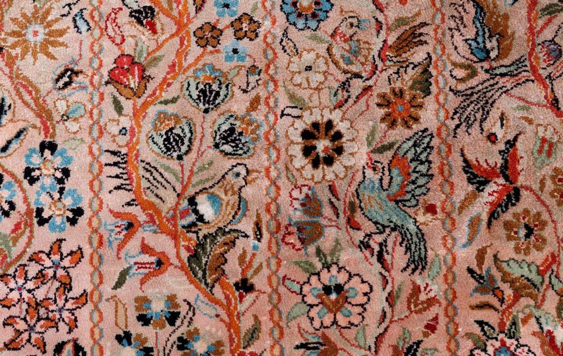Teppich, Ghom, Persien, Seide auf Baumwolle - Bild 2 aus 4