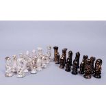Satz Schachfiguren, ungemarkt, U.S.A., 20.Jh.