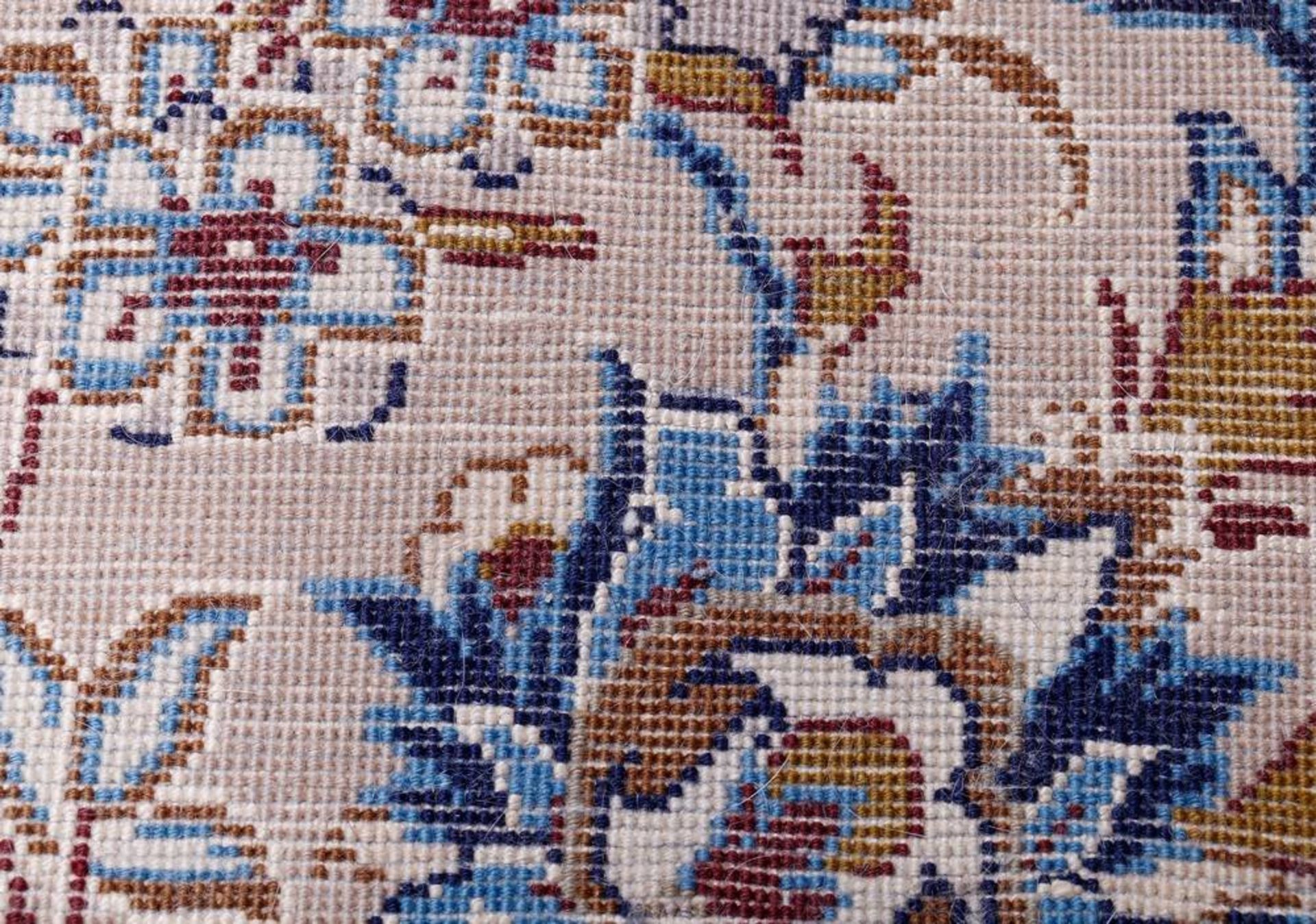 Teppich, Nain, Persien, Korkwolle mit Seide auf Baumwolle - Image 3 of 3