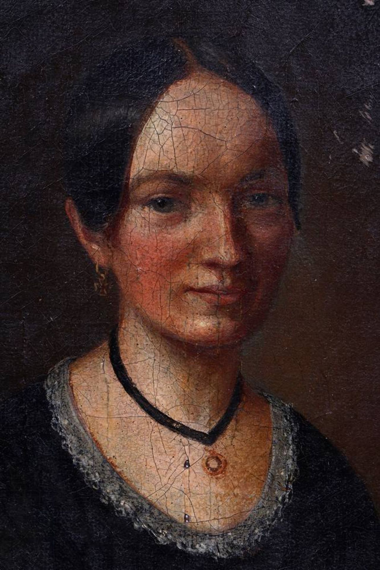 Biedermeierporträt einer Dame - Image 3 of 4