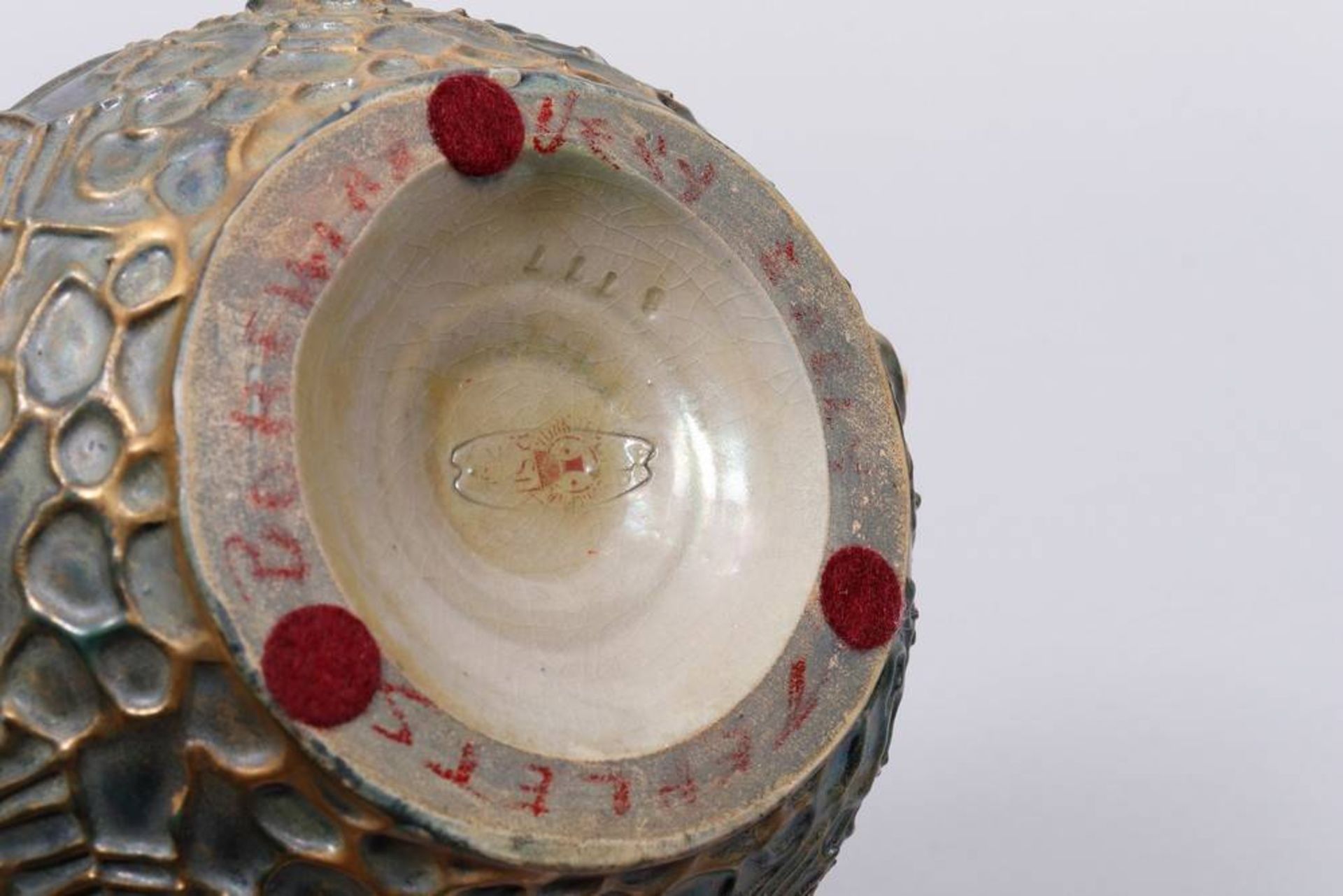 "Semiramis"-Vase, Riessner, Stellmacher & Kessel, Amphora, Turn-Teplitz, Böhmen - Image 5 of 5