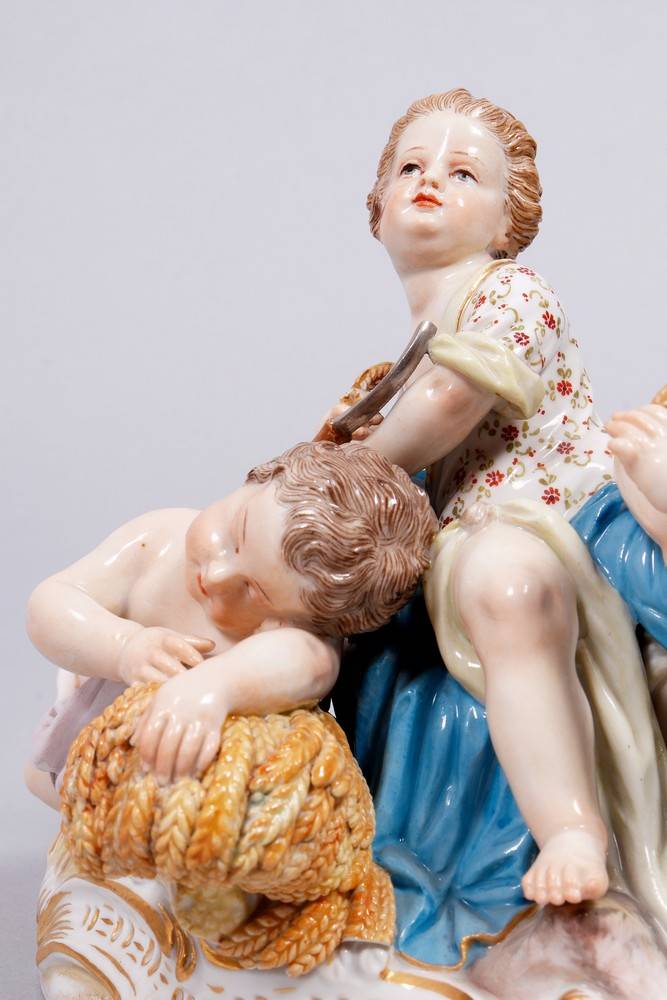 Allegory of summer, design 1757, Johann Joachim Kaendler for Meissen, manufactured late 19th C.  - Image 3 of 6