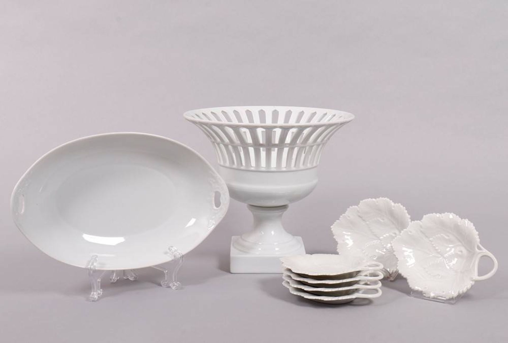 Mixed lot porcelain, Fürstenberg, 20th C.