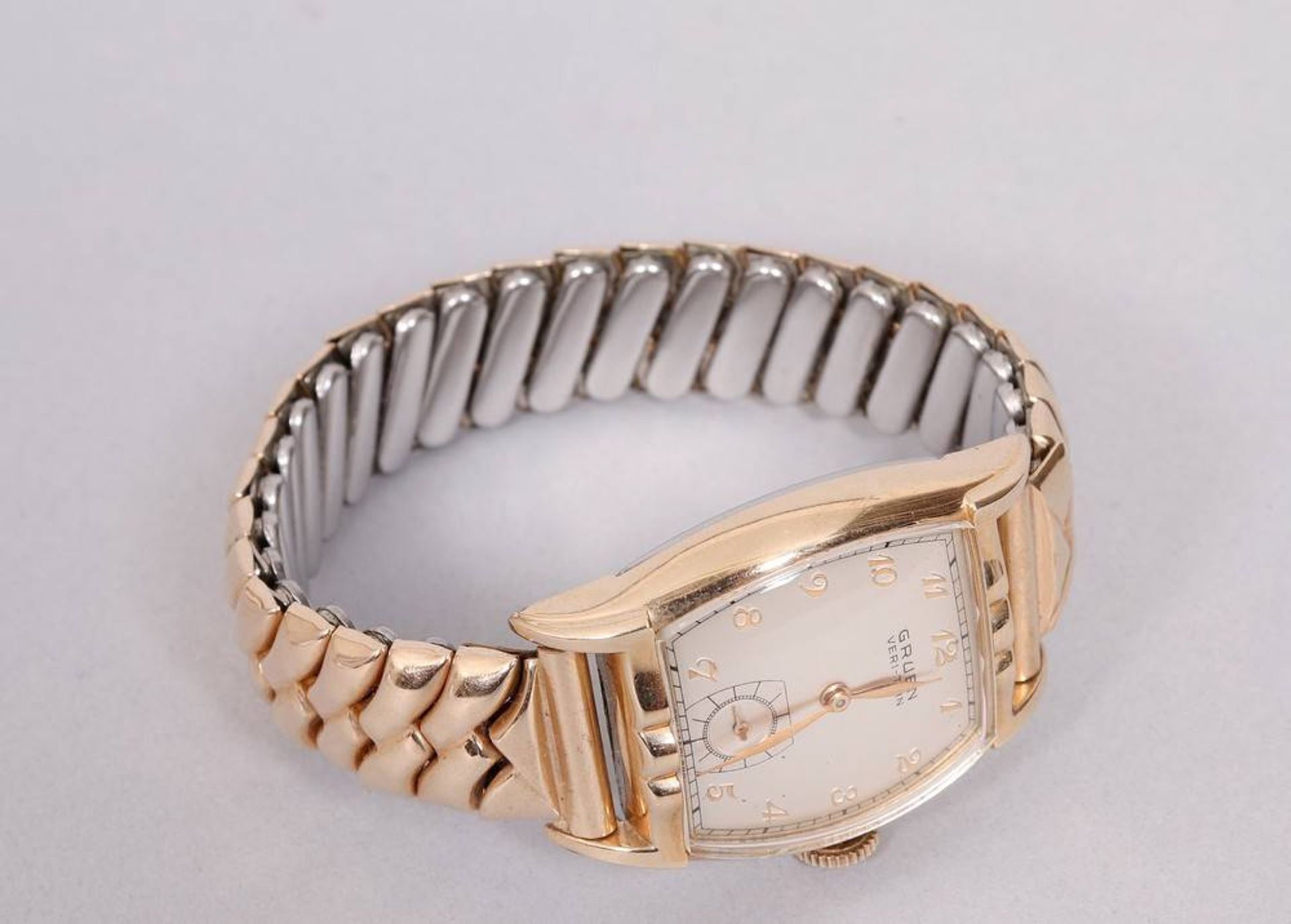 Art Deco gent's wristwatch, gold-plated, Gruen, "Veri-Thin"  - Image 3 of 4