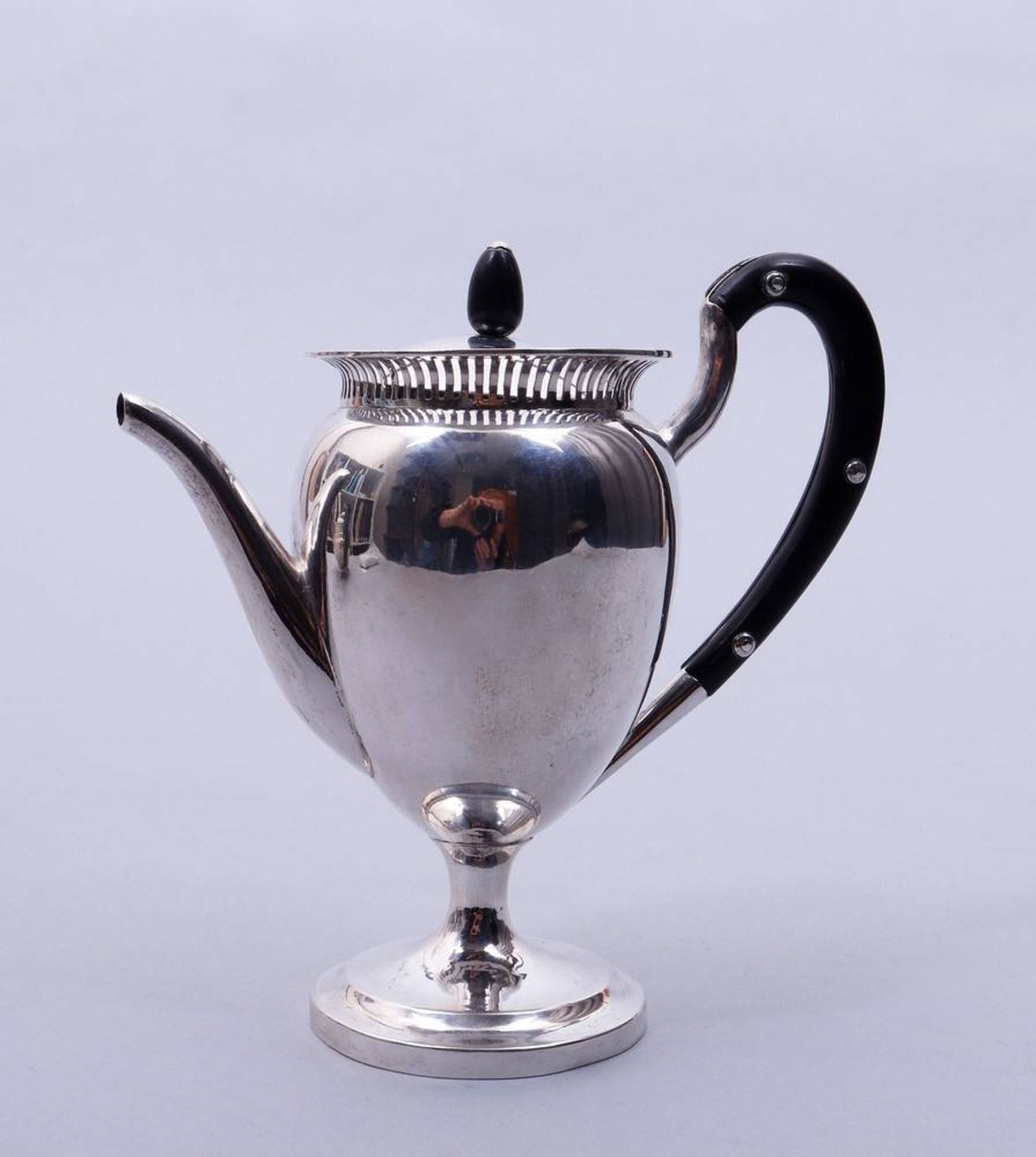 Small Empire-coffee pot, silver, Johann Alois Seethaler, Augsburg, ca. 1810/20 