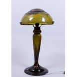 Große Jugendstil-Tischlampe, Daum, Nancy, um 1900/10