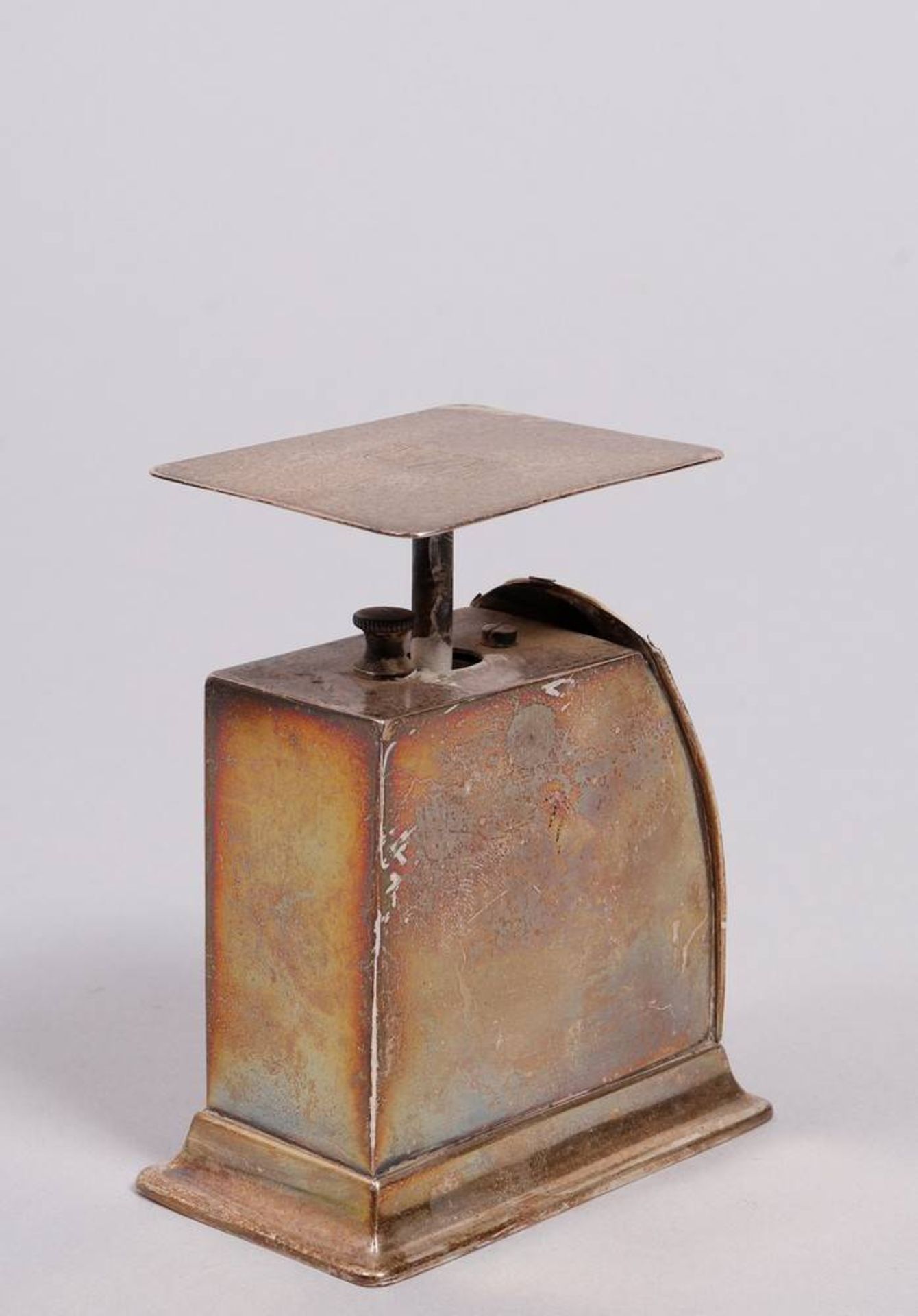 Small letter scale, 800 silver, Martin Mayer, Mainz, ca. 1900 - Image 3 of 4