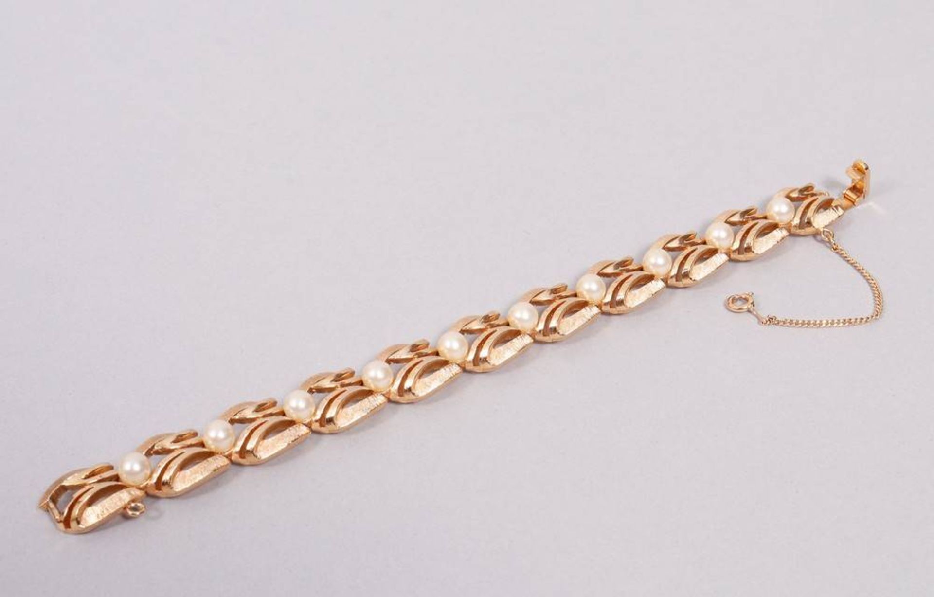 Bracelet, gold-plated, USA Trifari, 1950s, - Image 2 of 4