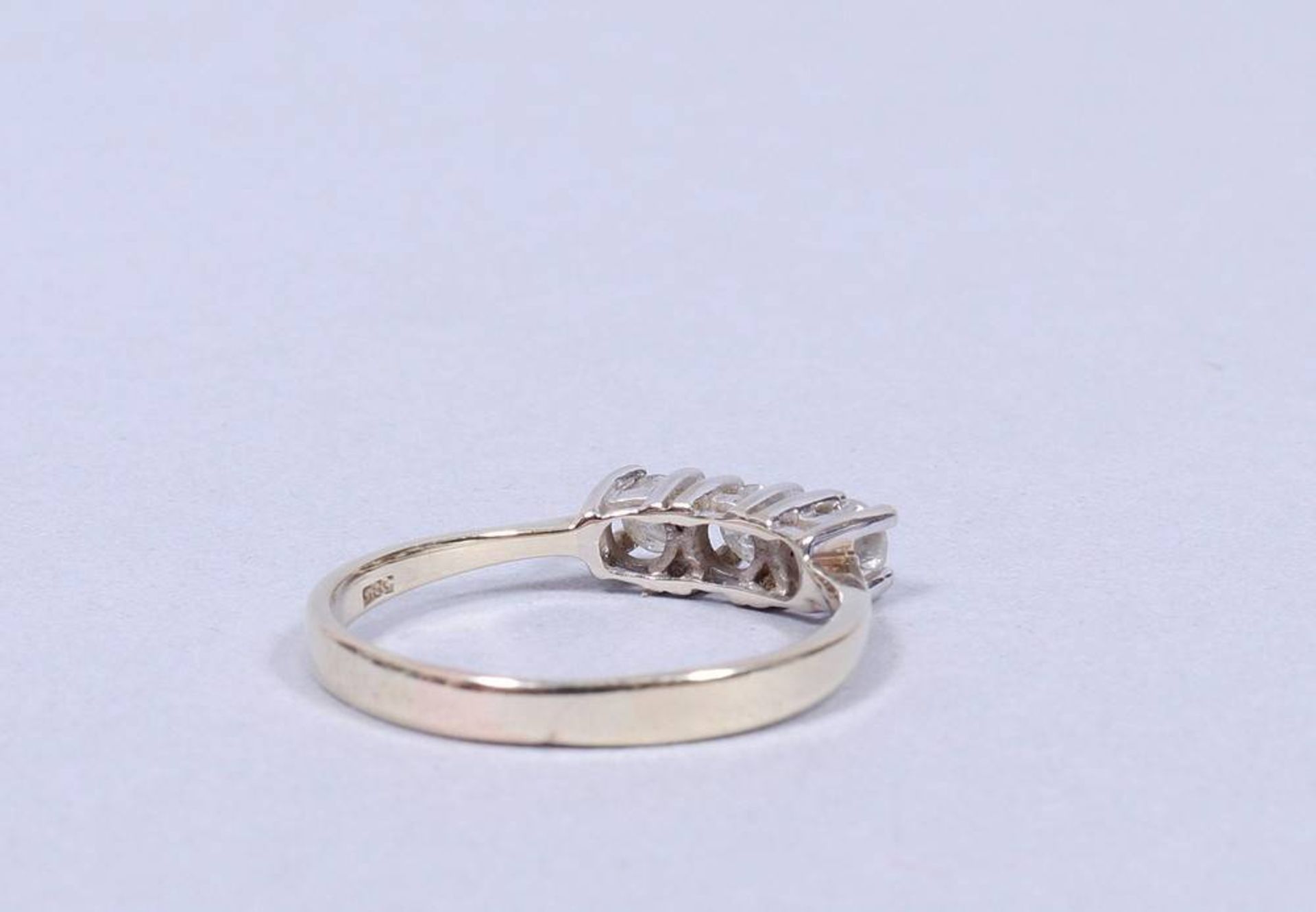 Ring, 585 gold, 20th C.  - Image 3 of 4