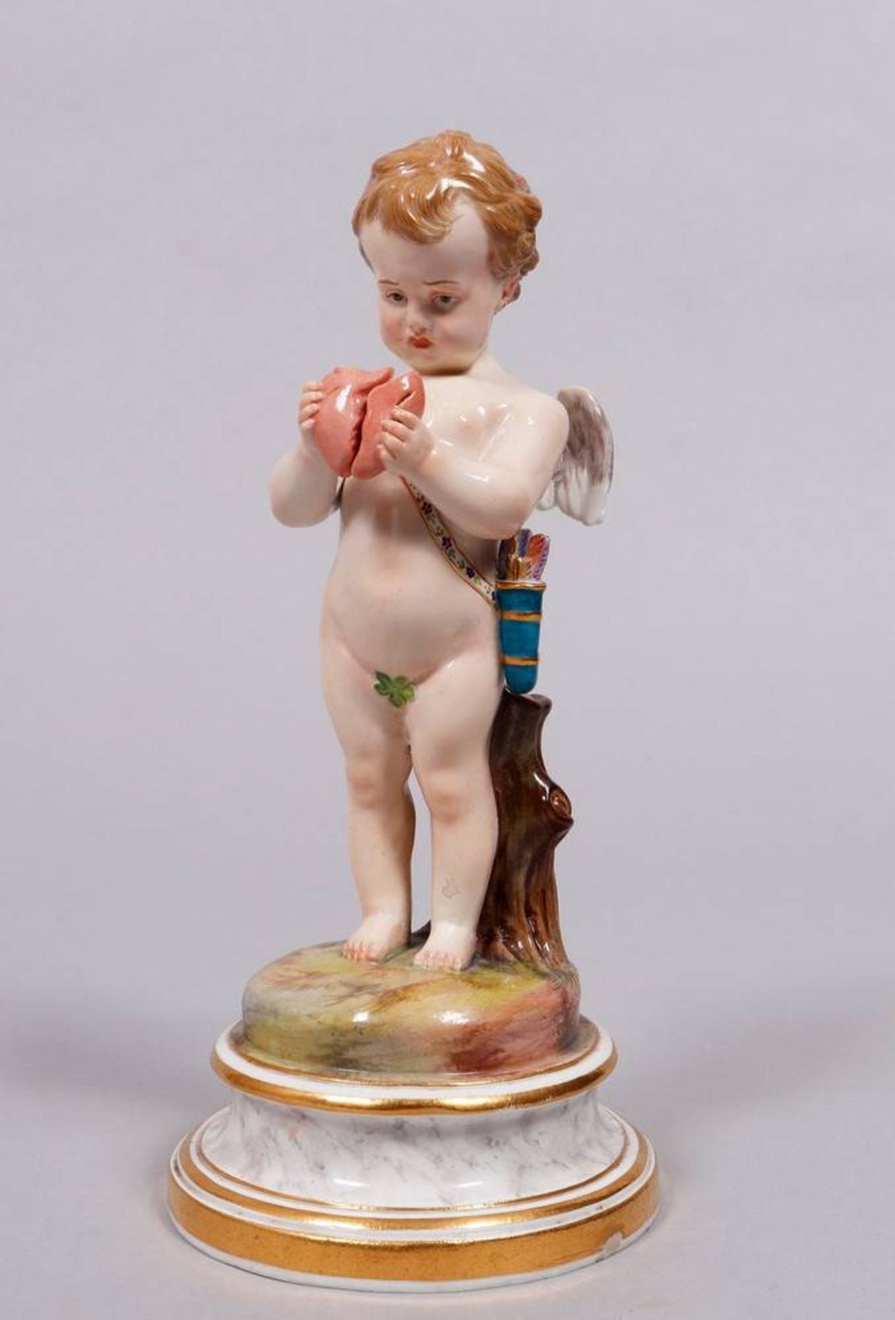 "Amor, in embarrassment", design Heinrich Schwabe, ca. 1877-1880 for Meissen, 