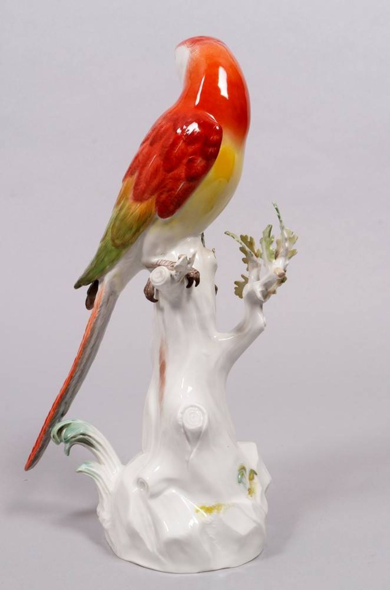 Parrot on tree trunk, Meissen, after 1934 - Image 3 of 4