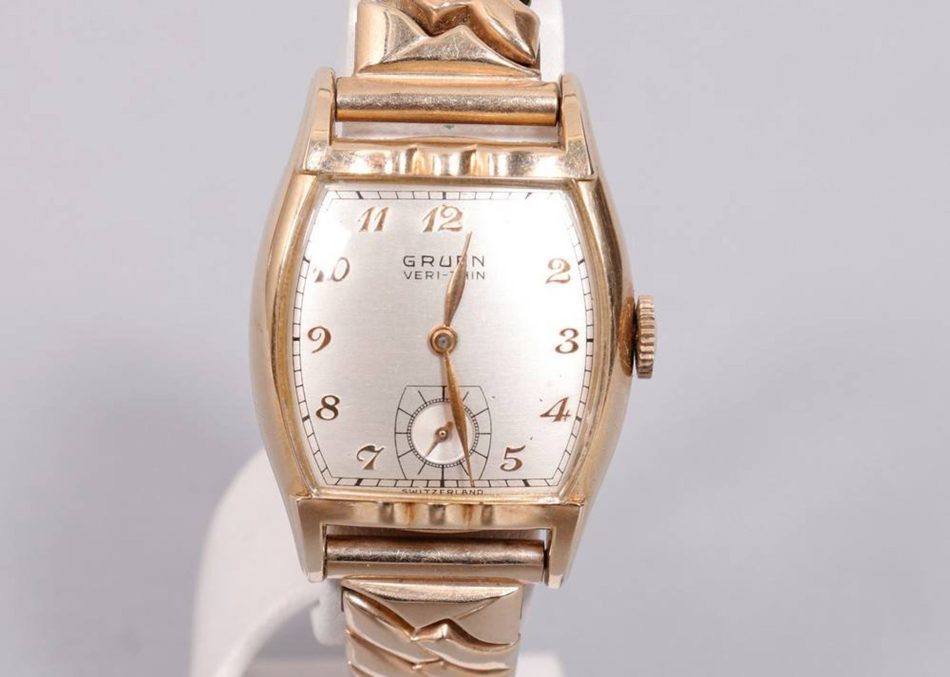 Art Deco gent's wristwatch, gold-plated, Gruen, "Veri-Thin"  - Image 2 of 4