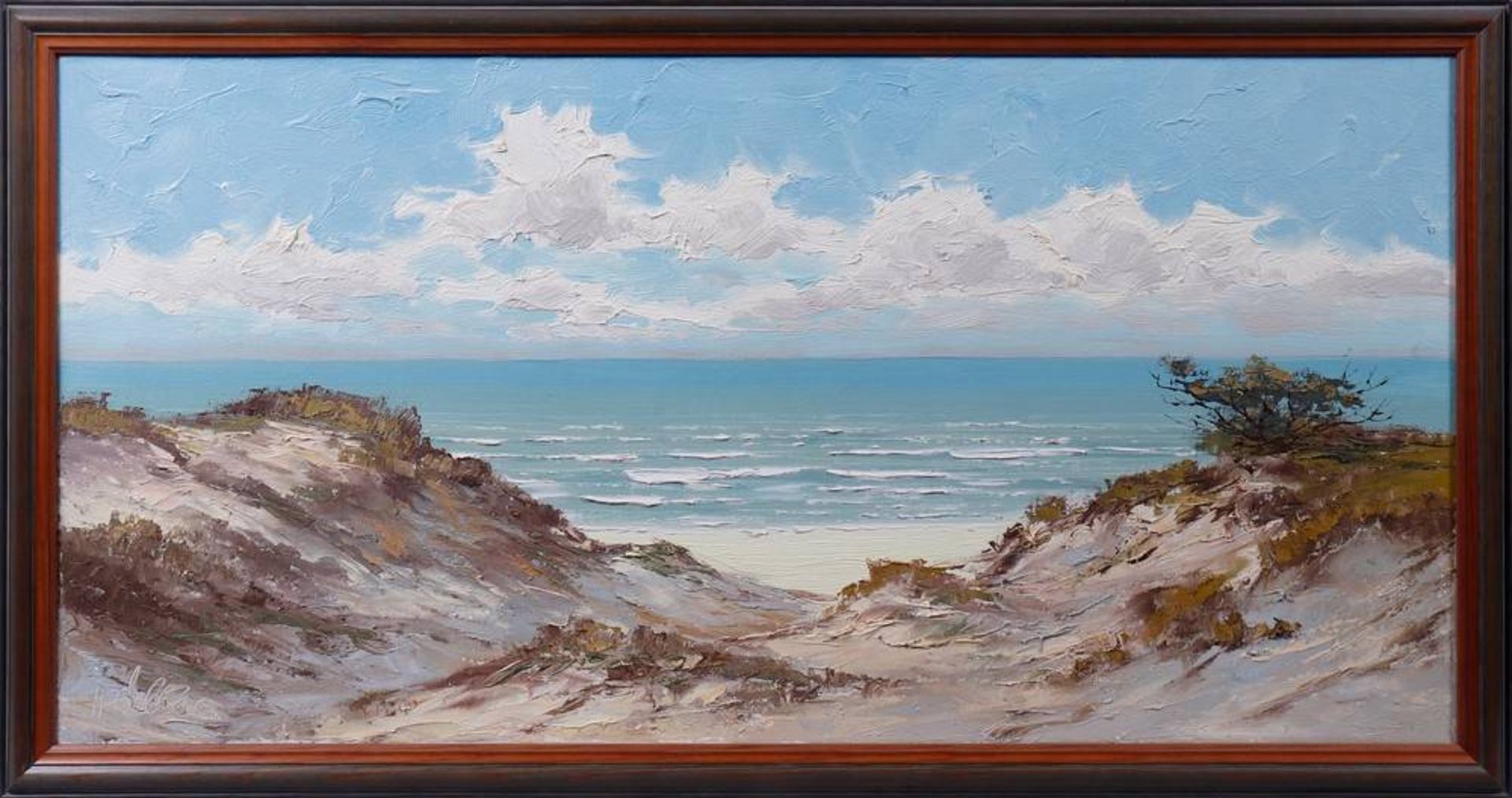 Dune landscape with a view of the sea, 20th C.