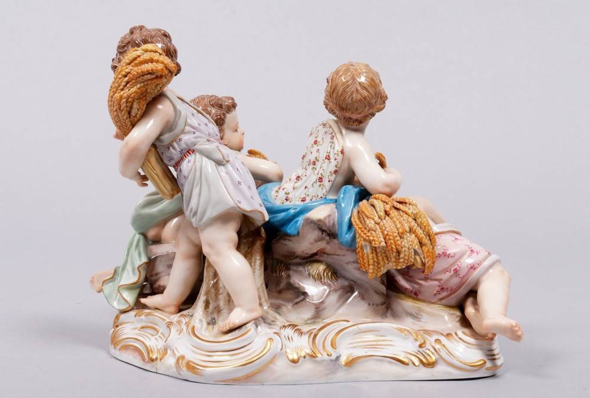 Allegory of summer, design 1757, Johann Joachim Kaendler for Meissen, manufactured late 19th C.  - Image 4 of 6