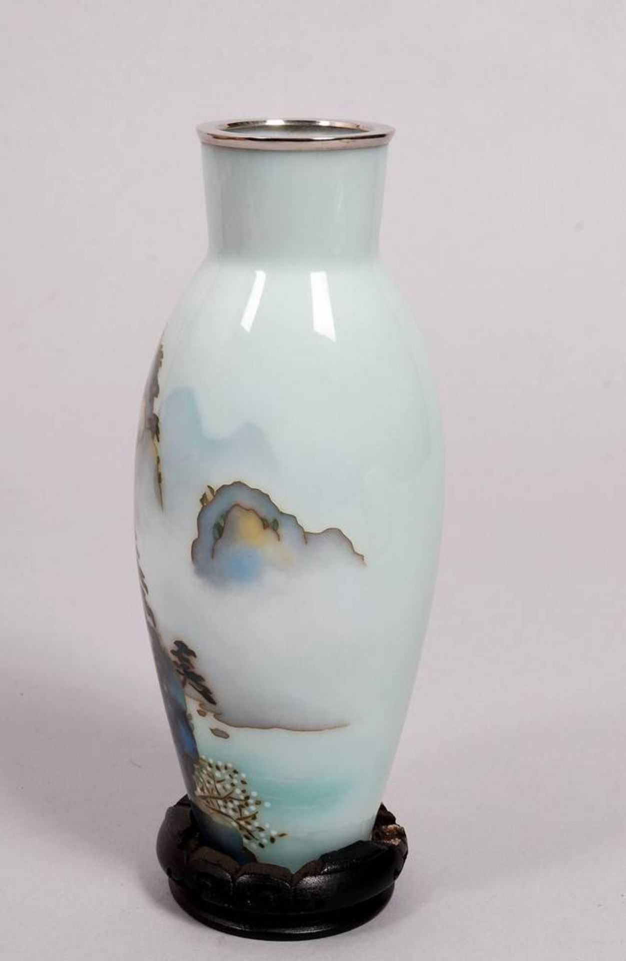 Cloisonné-Vase, China, 20.Jh  - Bild 4 aus 6