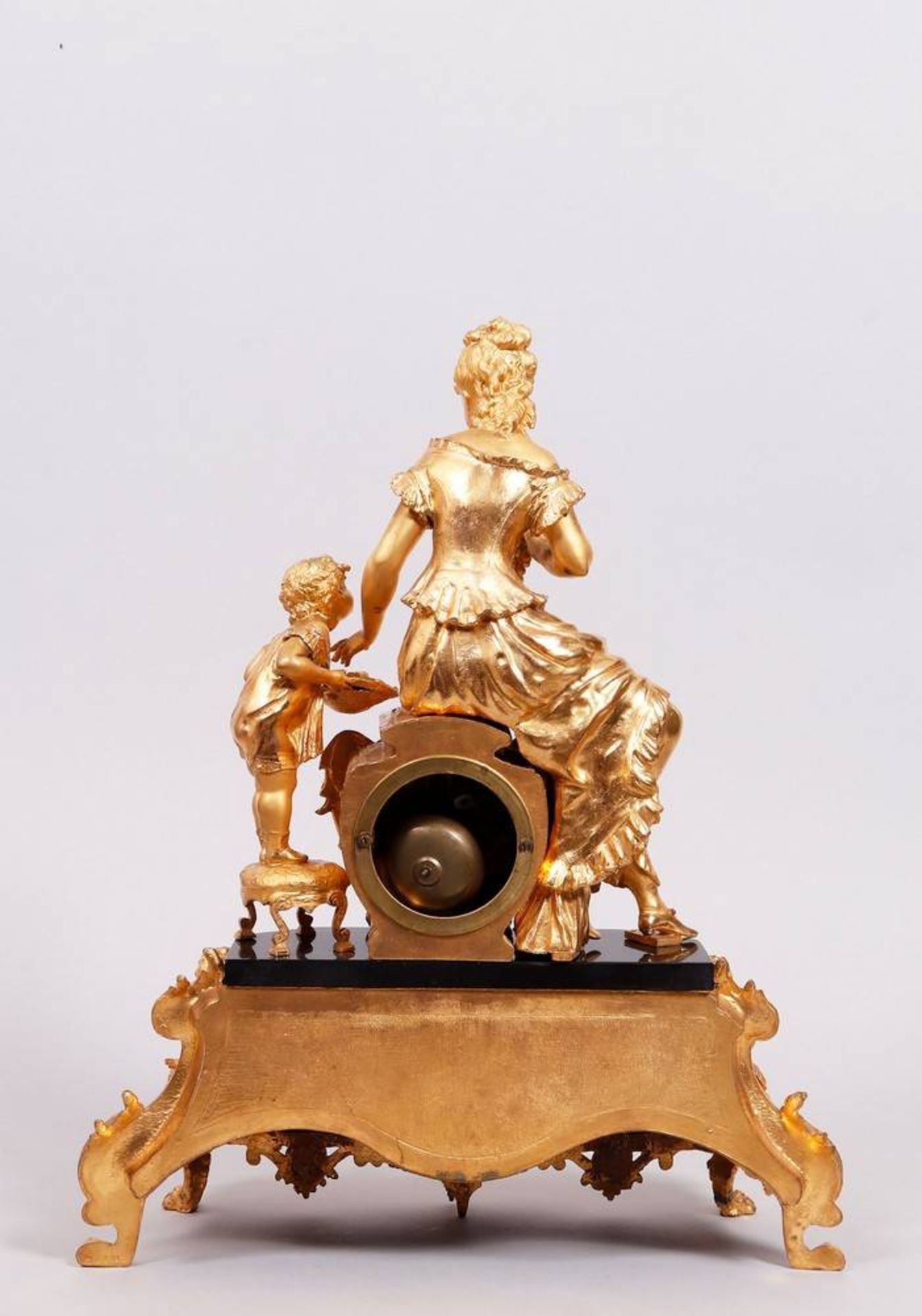 Large figural mantle clock, Marti & Cie, France, 19th C. - Image 6 of 13