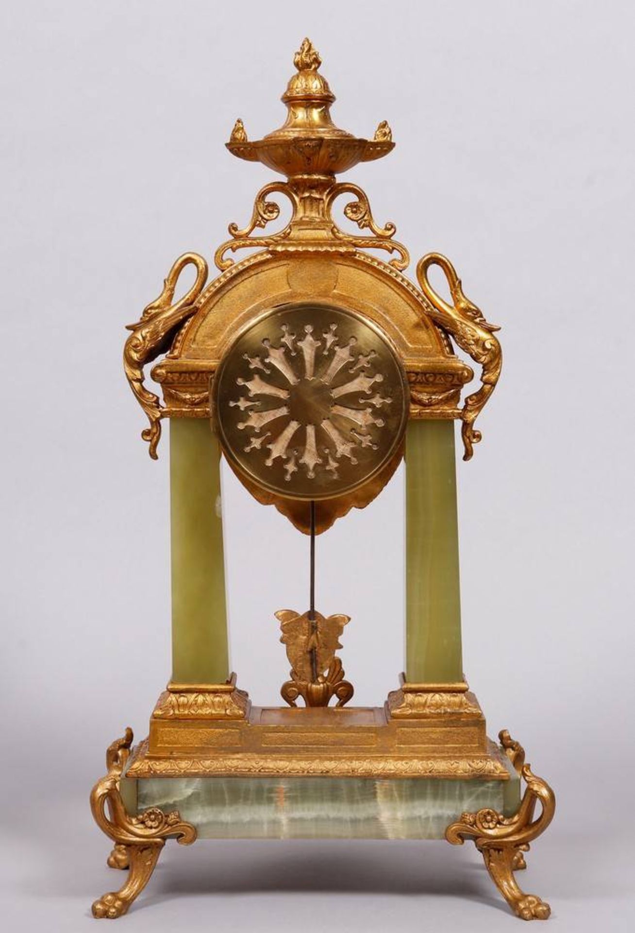Portal clock, France, 19th C. - Image 7 of 8