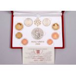 Vatikan 2008, Kursmünzensatz / KMS mit Silbermedaille