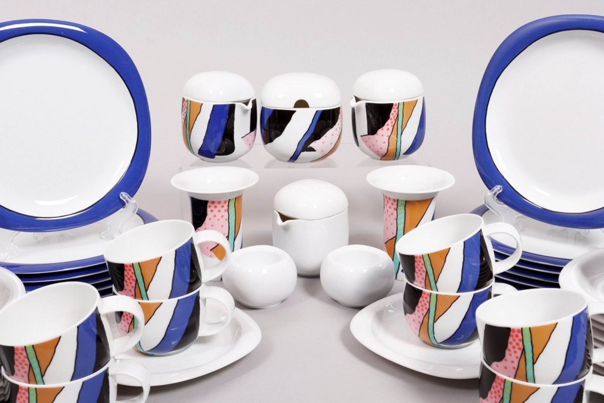 Coffee service, design Timo Sarpaneva for Rosenthal studio-line, form "Suomi" decor "Collage" - Image 2 of 6