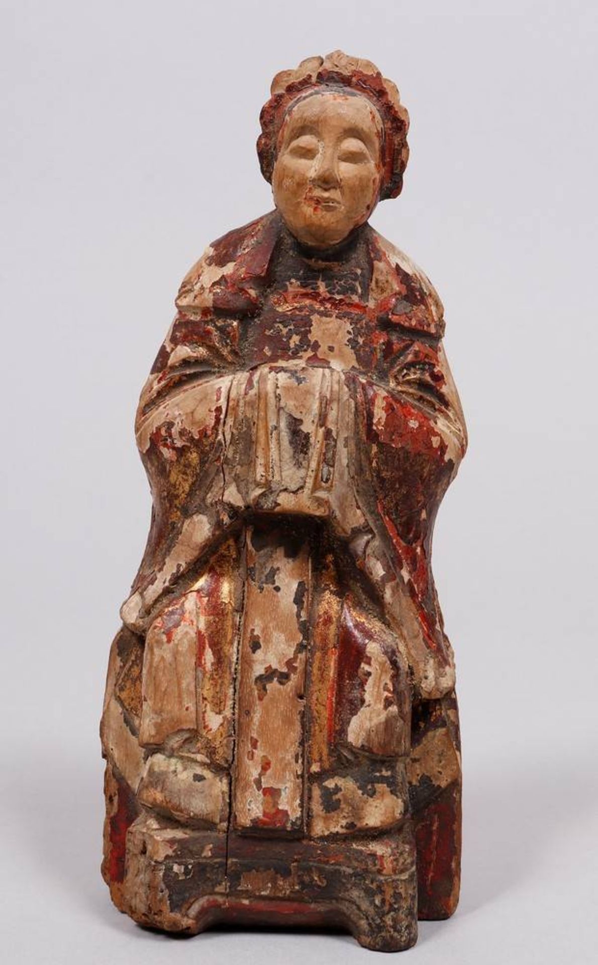 Pair of carved figures, China, probably 18th/19th C. - Image 6 of 6